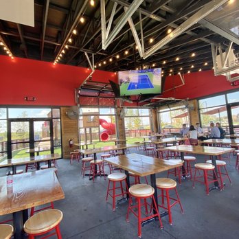 Hat Creek Burger Company - Open air covered patio. - Burgers Near Me - Fort Worth, Texas Hat Creek Burger Company - Open air covered patio. - Burgers Near Me - Fort Worth, Texas
