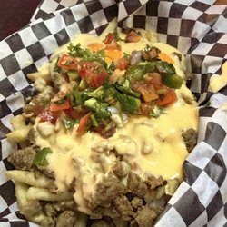 Wings & Burgers To Go - Carne Asada Fries. The garnish is stale, NO spice, no flavor. Nasty