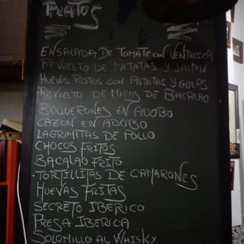 La Andaluza - Carta - Tapas Bars Near Me - Seville, SE La Andaluza - Carta - Tapas Bars Near Me - Seville, SE