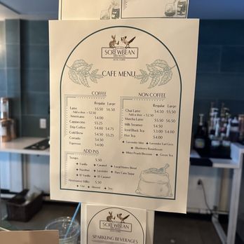 Screwbean Brewing - Cafe menu - Coffee & Tea Near Me - Tucson, Arizona