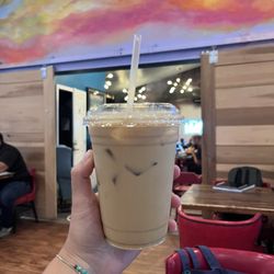 Sugar free vanilla latte with toasted marshmallow syrup