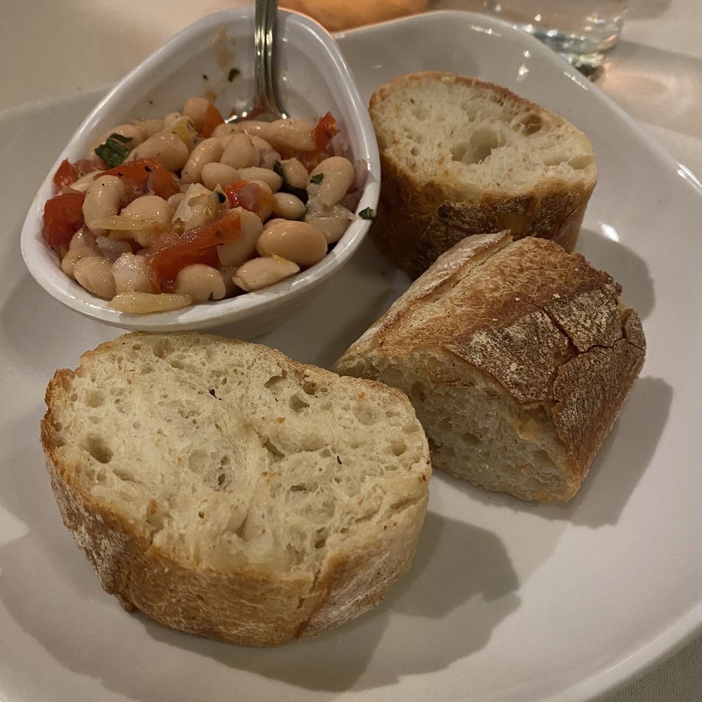Fresh bead with white bean bruschetta Fresh bead with white bean bruschetta