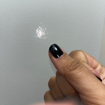 Venetian Nails - This was a fat bubble I pierced it and peeled it back and it's literally sticky underneath it shouldn't be like that. - Nail Salons Near Me - Weston, Florida