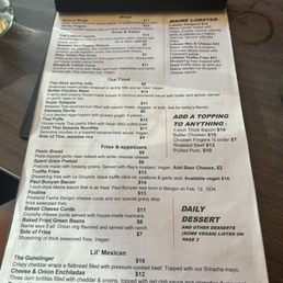 The menu as of 6/13/26 The menu as of 6/13/26