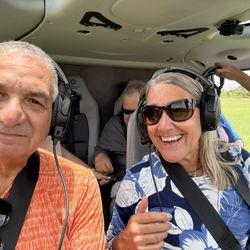 Our first helicopter flight!