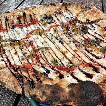 Dough - Special pie of the day/white pie with roasted peppers - Pizza Near Me - Fairfield, New Jersey