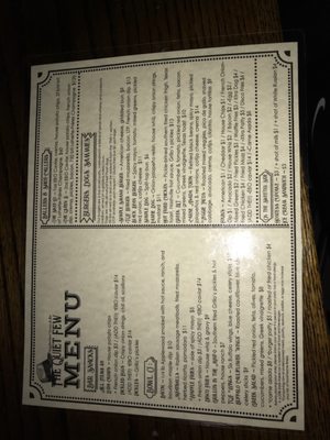 Menu photo 5 The Quiet Few Boston, MA Menu photo 5 The Quiet Few Boston, MA