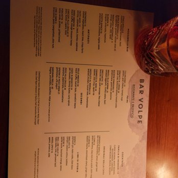 Bar Volpe - Menu 12/2021 - Italian Near Me - Boston, Massachusetts Bar Volpe - Menu 12/2021 - Italian Near Me - Boston, Massachusetts