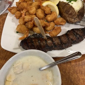 Sizzler - Clam Chowder & steak & All you can eat shrimp - Seafood Near Me - Los Angeles, California Sizzler - Clam Chowder & steak & All you can eat shrimp - Seafood Near Me - Los Angeles, California