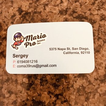 Speed Plumbing - Sergey's business card. Give home a call! You won't regret it. - Plumbing Near Me - Denver, Colorado