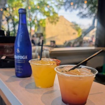 Loro Asian Smokehouse & Bar - Typhoon (front) and The Mandarin Margarita (back) - Smokehouse Near Me - Austin, Texas