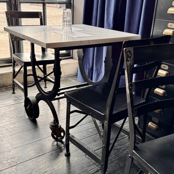 Widow Jane Distillery - Industrial seating - Distilleries Near Me - Red Hook, New York