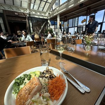 Cindy's Rooftop - Grain bowl with salmon - New American Near Me - Chicago, Illinois Cindy's Rooftop - Grain bowl with salmon - New American Near Me - Chicago, Illinois