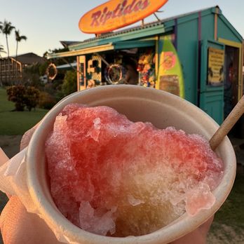 Riptides Shave Ice & Snacks - Sugar-free shaved ice (cherry, pineapple, Meyer-lemon raz) - Shaved Ice Near Me - Koloa, Hawaii Riptides Shave Ice & Snacks - Sugar-free shaved ice (cherry, pineapple, Meyer-lemon raz) - Shaved Ice Near Me - Koloa, Hawaii