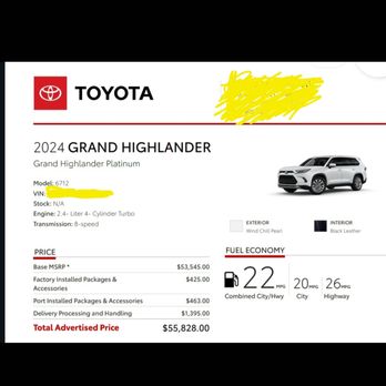 Sullivan Brothers Toyota - Exact same options on each vehicle..please note MVRP vs MSRP. SCAM! - Car Dealers Near Me - Kingston, Massachusetts