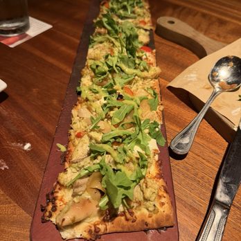 Seasons 52 - Pesto chicken flatbread - New American Near Me - Sarasota, Florida Seasons 52 - Pesto chicken flatbread - New American Near Me - Sarasota, Florida