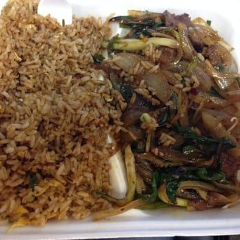 Golden Egg Roll - Mongolian Onion Combo.  Seriously 3 or 4 pieces of beef and THE REST ONIONS.  No thanks.  Bleh.  Won't be going back. - Chinese Near Me - Tempe, Arizona