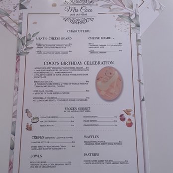 Mrs Coco - Menu - Cafes Near Me - Henderson, Nevada Mrs Coco - Menu - Cafes Near Me - Henderson, Nevada