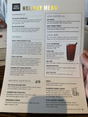 Menu photo 1 First Watch College Station, TX