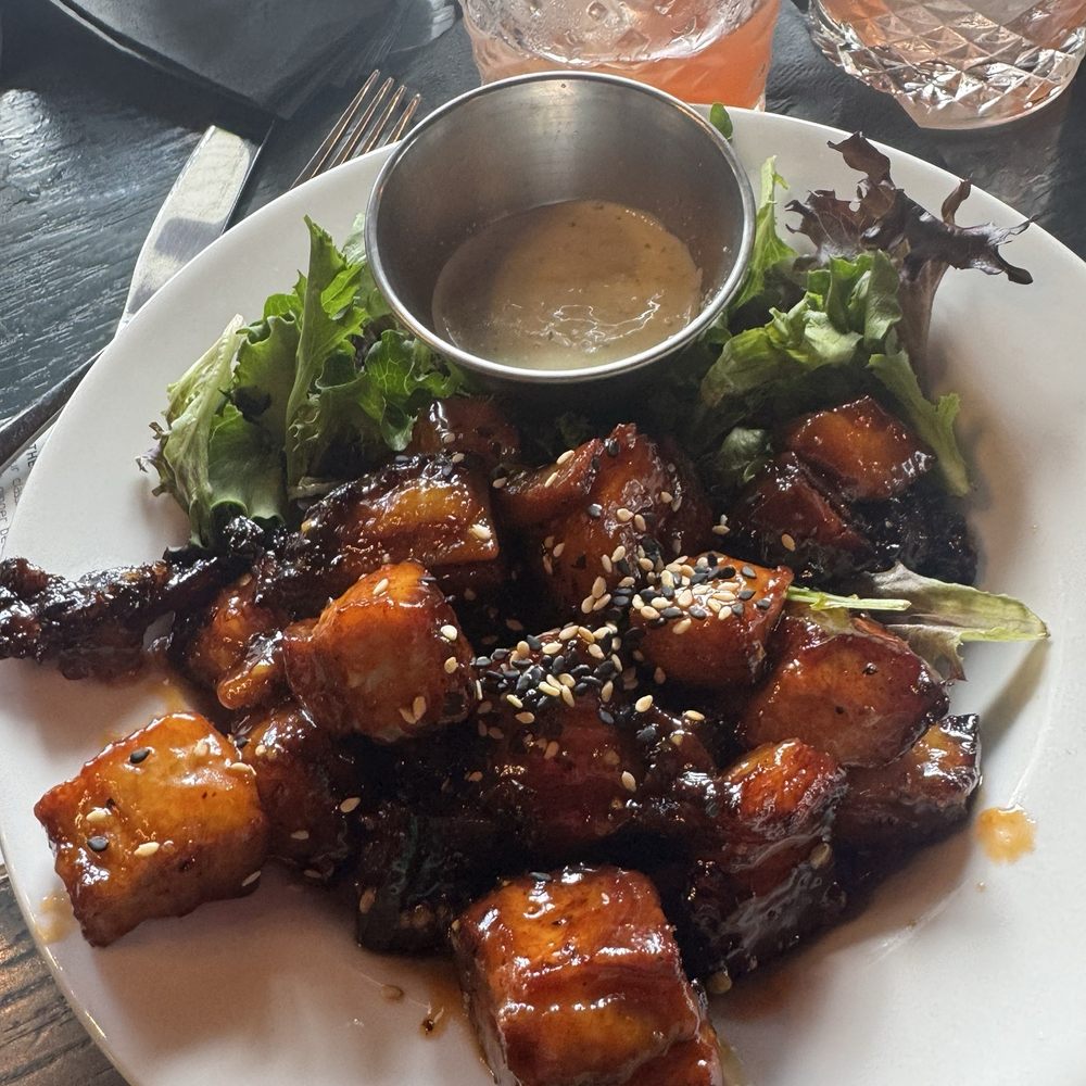 The Stubborn Mule - Sticky Pork Belly - New American Near Me - Orlando, Florida The Stubborn Mule - Sticky Pork Belly - New American Near Me - Orlando, Florida