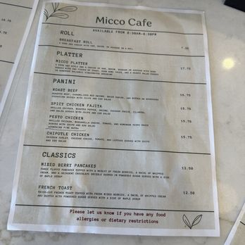 Micco Cafe - Menu - Taiwanese Near Me - Bayside, New York