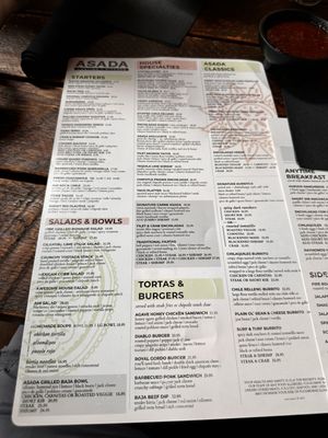 Menu photo 4 Asada Cantina + Kitchen San Clemente, CA