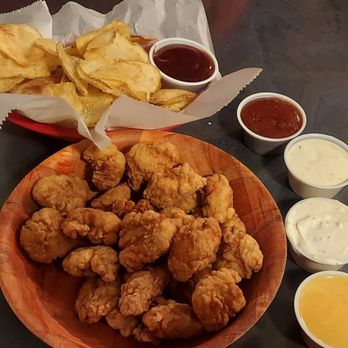 Knuk-N-Futz - Medium order of boneless wings, Saratoga chips, delicious sauces! - Bars Near Me - Taylor Mill, Kentucky Knuk-N-Futz - Medium order of boneless wings, Saratoga chips, delicious sauces! - Bars Near Me - Taylor Mill, Kentucky