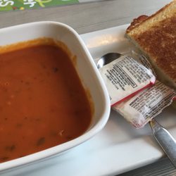 Tomato basil and chicken finger melt