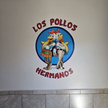 Los Pollos Hermanos - a sign on the wall of a restaurant - Fast Food Near Me