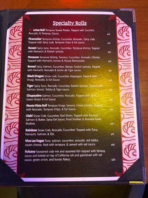 Menu photo 2 Lotus Lounge Flagstaff, AZ