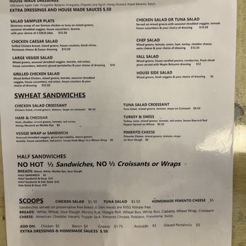 Swheat Market - Salad and Cold Sandwich Menu - Sandwiches Near Me - Cartersville, Georgia