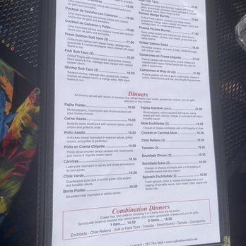 Cafe Salsa - Seafood and dinners menu - Mexican Near Me - Cotati, California