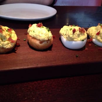 Nick's On 2nd - Deviled eggs. Half fried half regular - New American Near Me - Long Beach, California Nick's On 2nd - Deviled eggs. Half fried half regular - New American Near Me - Long Beach, California