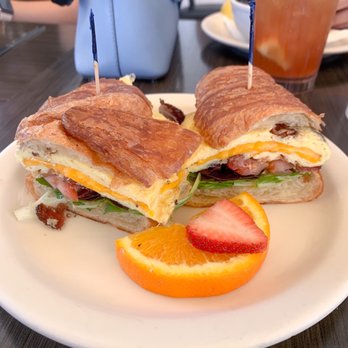 Sweet E's Cafe - croissant breakfast sandwich w/ bacon - Cafes Near Me - Honolulu, Hawaii Sweet E's Cafe - croissant breakfast sandwich w/ bacon - Cafes Near Me - Honolulu, Hawaii