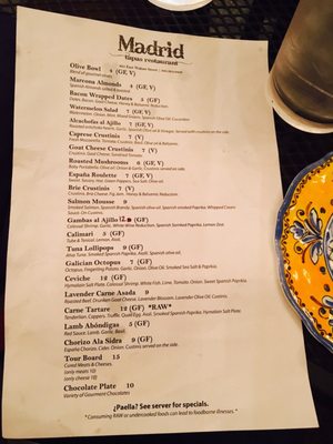 Menu photo 4 Madrid Tapas Restaurant & Wine Bar Green Bay, WI