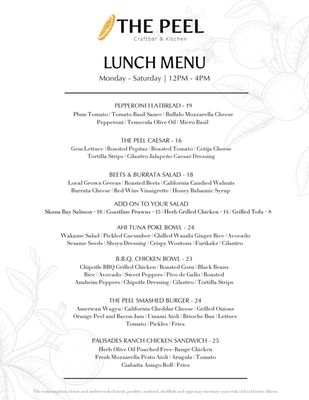 Menu photo 2 The Peel Orange, CA