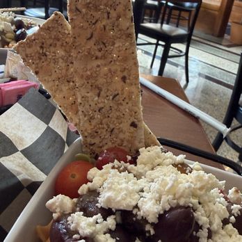 Farren's at the Inman - Crisp bread at the pasta salad - Tacos Near Me - Champaign, Illinois