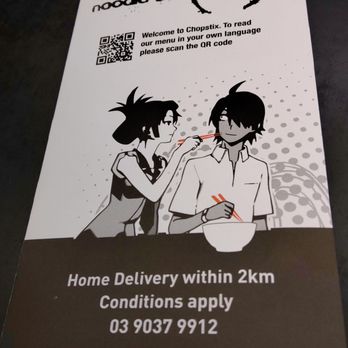 Chopstix Noodle Bar - Menu cover - Pan Asian Near Me - Apollo Bay, VIC