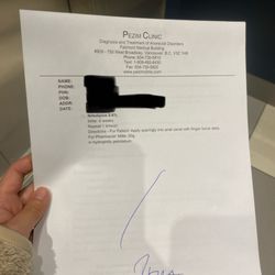 Pezim Clinic - My prescription upon first visit