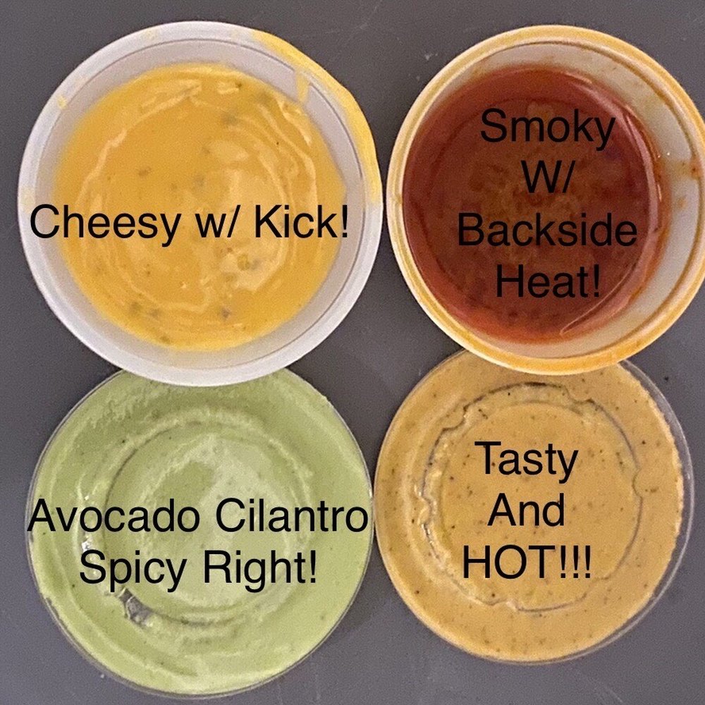 Sabor y Sason - Something for everyone! I love his avocado cilantro, my kinda Spicy Right! - Food Trucks Near Me - Houston , Texas