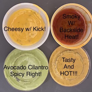 Sabor y Sason - Something for everyone! I love his avocado cilantro, my kinda Spicy Right! - Food Trucks Near Me - Houston , Texas