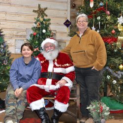 Trinity Stables - Sants comes for pictures every year.