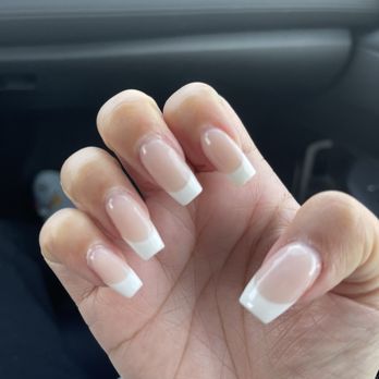 Organic Nails and Spa - French tip dip powder nails - Nail Salons Near Me - Turlock, California