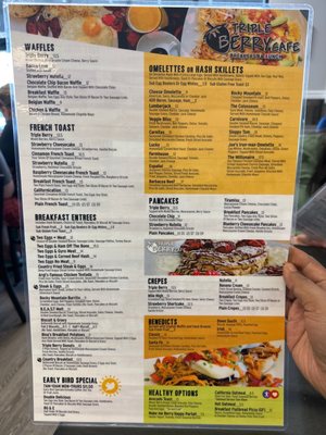Menu photo 2 Triple Berry Cafe Crystal Lake, IL