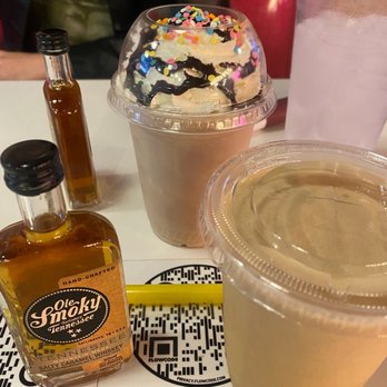 Baby's - Coffee milk shake (non dairy) with sea salt Carmel whisky - American Near Me - Indianapolis, Indiana