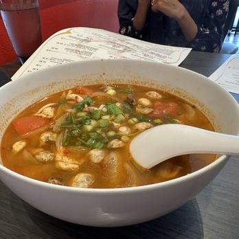 Thai Halal Bistro - Tom Yum Pot with Chicken. Delicious. Spicy level - Thai Near Me - Missouri City, Texas Thai Halal Bistro - Tom Yum Pot with Chicken. Delicious. Spicy level - Thai Near Me - Missouri City, Texas