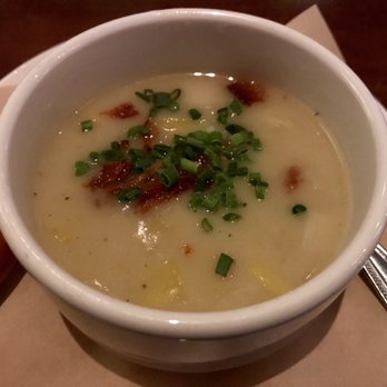Seasons 52 - Potato leek asparagus soup - New American Near Me - Costa Mesa, California