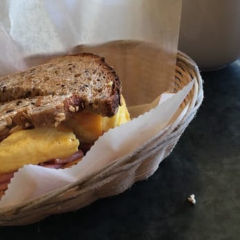 Café Rustica - Ham, cheese, & egg on toasted multigrain bread. A+ - Coffee & Tea Near Me - Somerville, Massachusetts