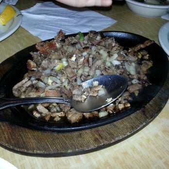 Salo-Salo Grill - Sisig in a SizzLing Platter - Filipino Near Me - Artesia, California Salo-Salo Grill - Sisig in a SizzLing Platter - Filipino Near Me - Artesia, California