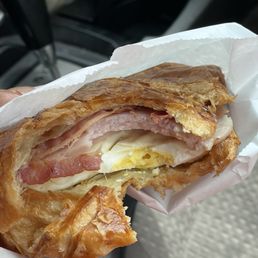 Ham Cheese Egg and Bacon Croissant